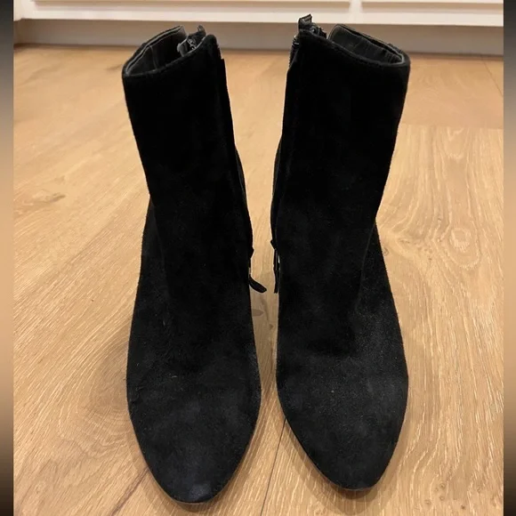 Sam Edelman Suede Black Booties size 9 - Picture 3 of 5